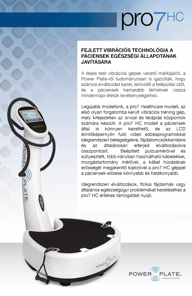 Power Plate pro7 healthcare vibrcis trner lers